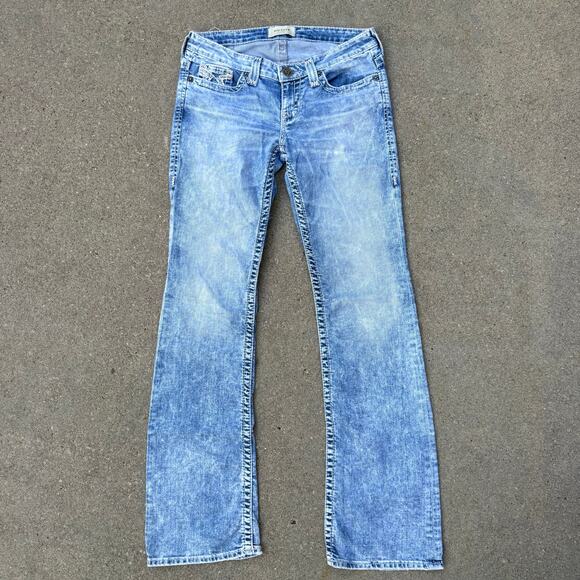 Big Star Liv Boot Cut Light Acid Wash 27L Light Blue Jeans - Picture 2 of 9